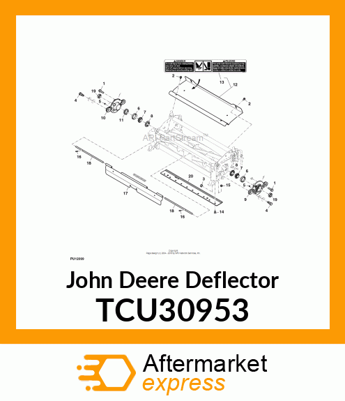 DEFLECTOR, DEFLECTOR 26QA7 CUTTING TCU30953