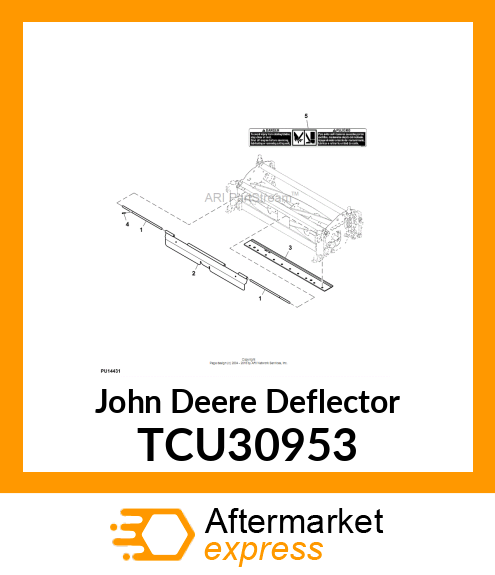 DEFLECTOR, DEFLECTOR 26QA7 CUTTING TCU30953