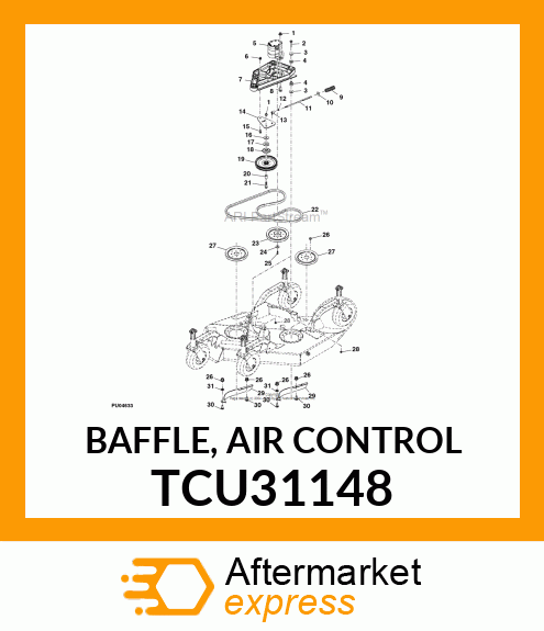 BAFFLE, AIR CONTROL TCU31148