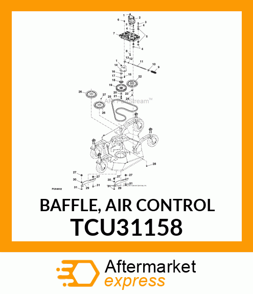 BAFFLE, AIR CONTROL TCU31158