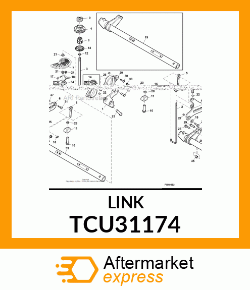 ARM, LH REAR CAST TCU31174