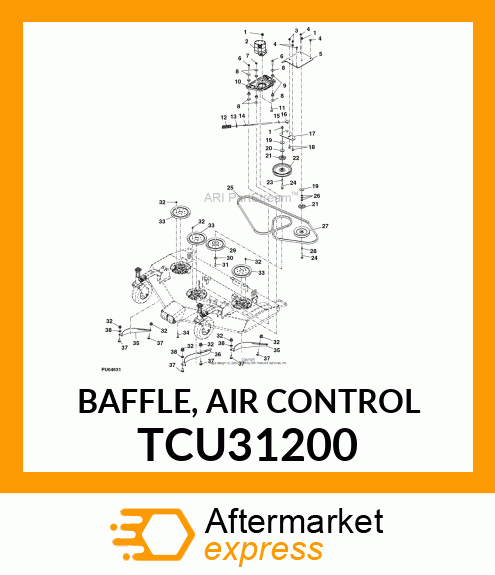 BAFFLE, AIR CONTROL TCU31200