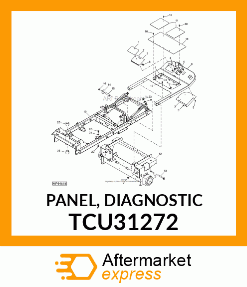 PANEL, DIAGNOSTIC TCU31272