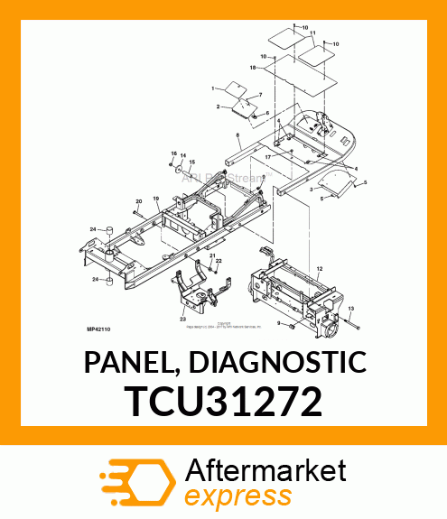 PANEL, DIAGNOSTIC TCU31272