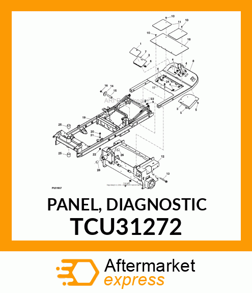 PANEL, DIAGNOSTIC TCU31272