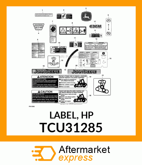 LABEL, HP TCU31285