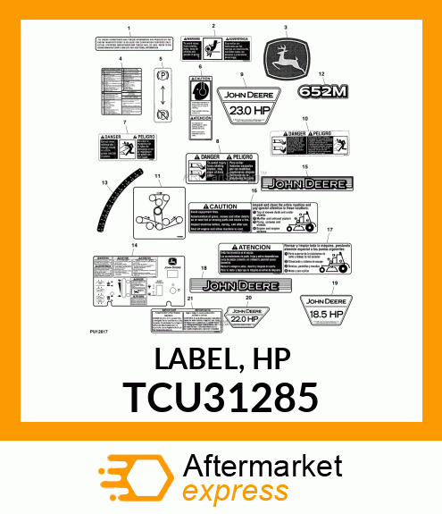 LABEL, HP TCU31285