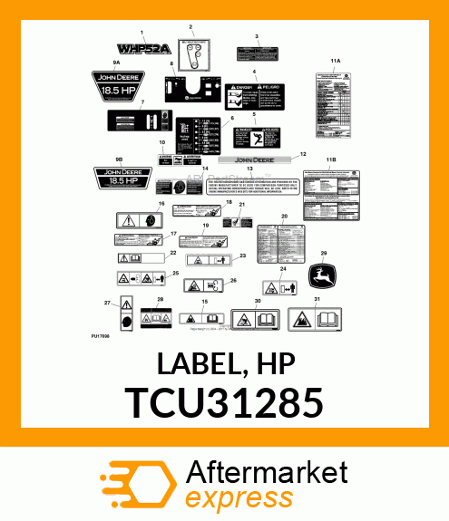 LABEL, HP TCU31285