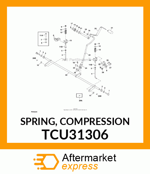 SPRING, COMPRESSION TCU31306