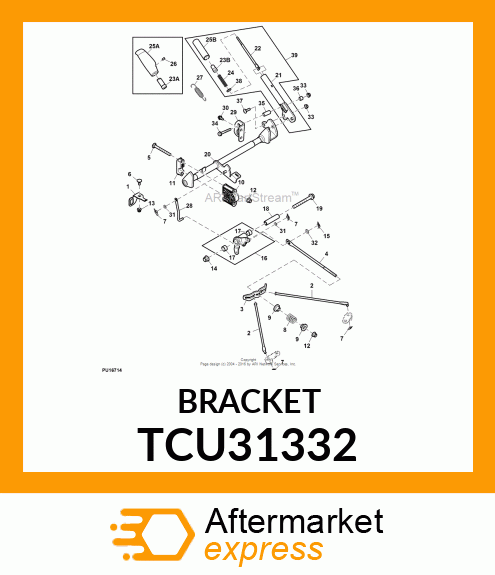 LOCK PLATE, LATCH HAND BRAKE TCU31332