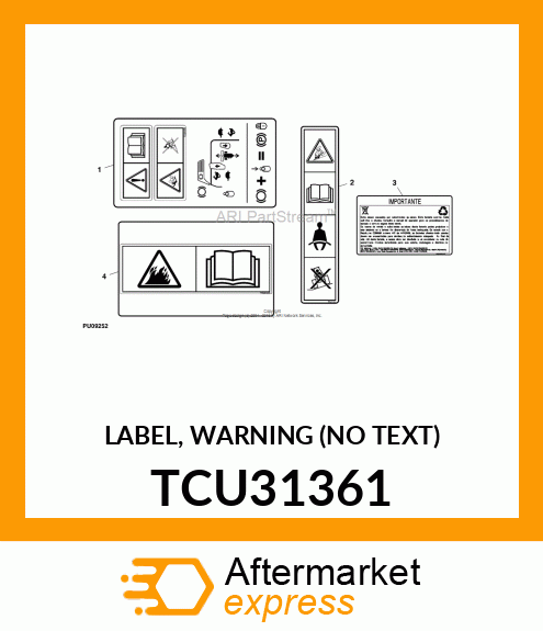 LABEL, WARNING (NO TEXT) TCU31361