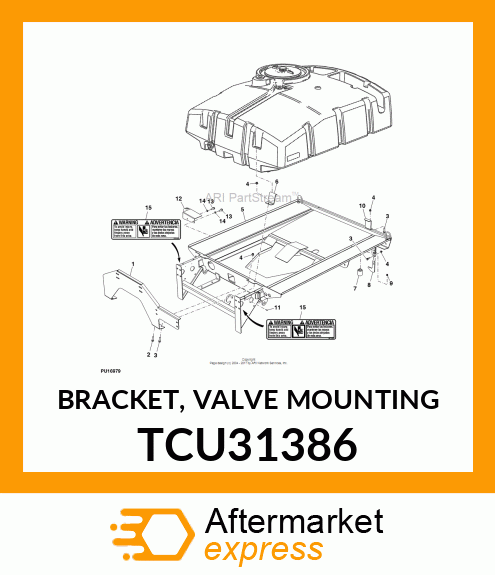 BRACKET, VALVE MOUNTING TCU31386