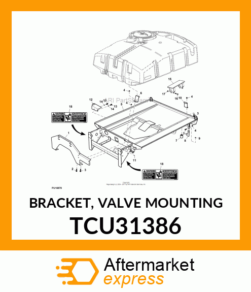 BRACKET, VALVE MOUNTING TCU31386