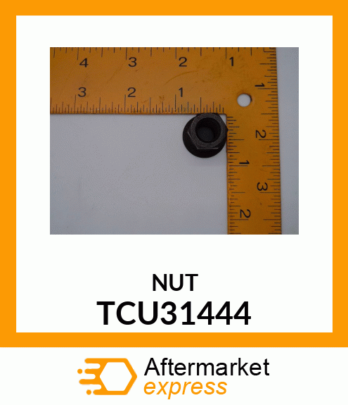 NUT, PTO ROD (EXTERNAL HEX) TCU31444