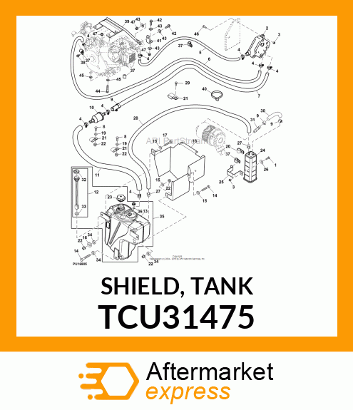 SHIELD, TANK TCU31475