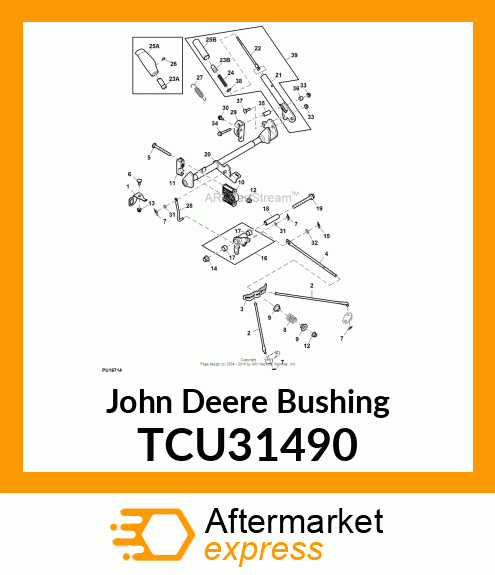 BUSHING, MID BELL CRANK TCU31490