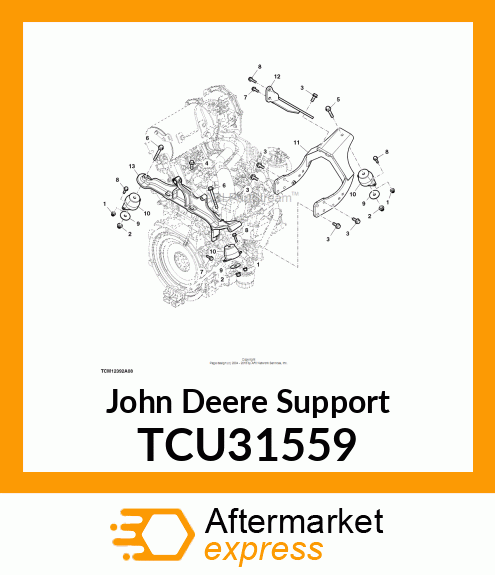 SUPPORT, FRONT ISOLATION TCU31559