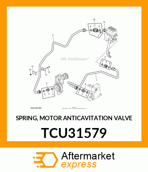 SPRING, MOTOR ANTICAVITATION VALVE TCU31579