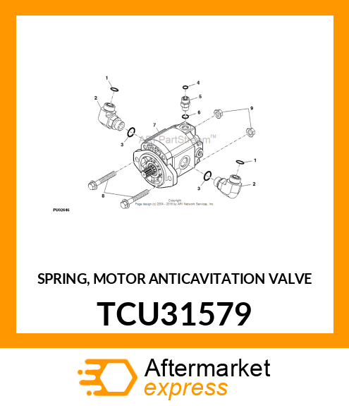 SPRING, MOTOR ANTICAVITATION VALVE TCU31579