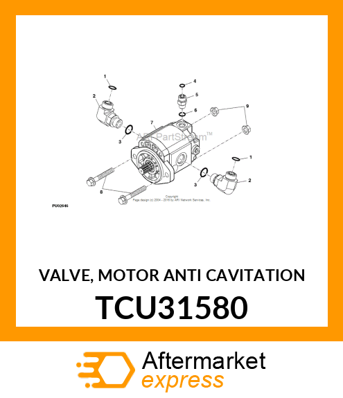 VALVE, MOTOR ANTI CAVITATION TCU31580