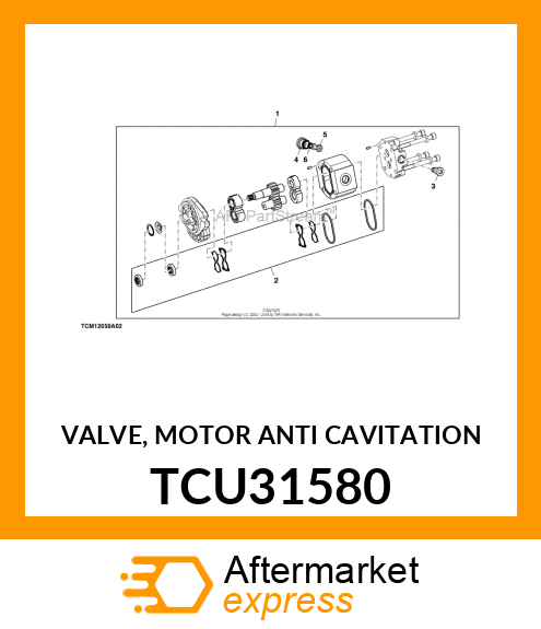 VALVE, MOTOR ANTI CAVITATION TCU31580