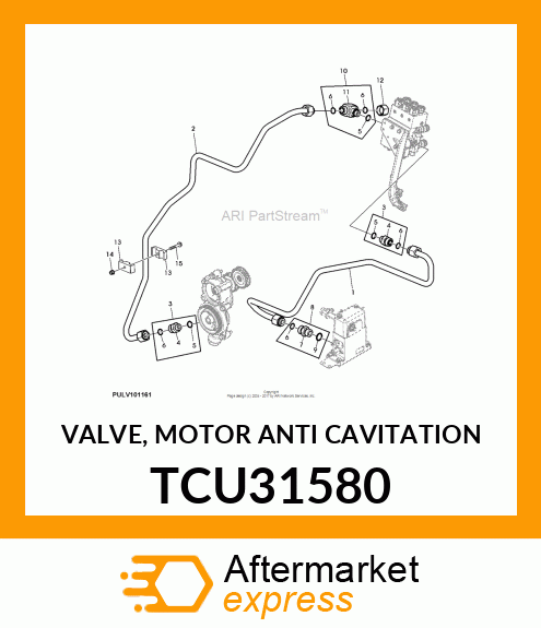 VALVE, MOTOR ANTI CAVITATION TCU31580