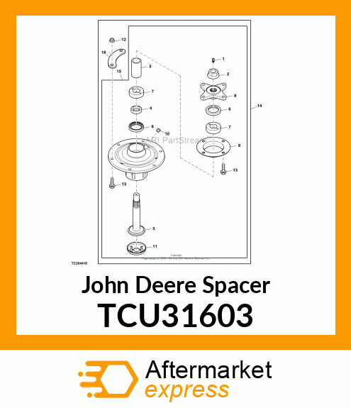 SPACER, BEARING TCU31603