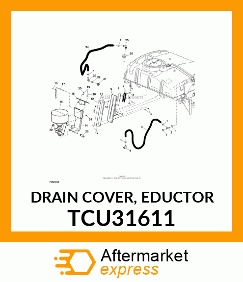 DRAIN COVER, EDUCTOR TCU31611