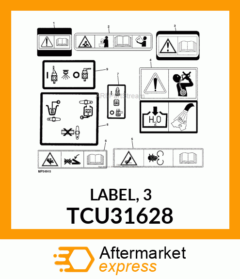 LABEL, 3 TCU31628