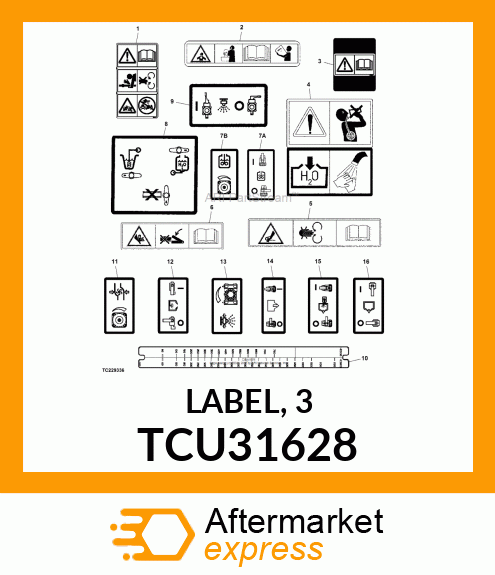 LABEL, 3 TCU31628