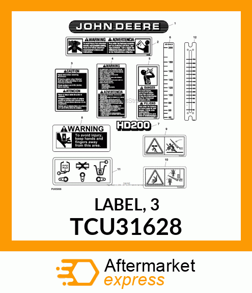 LABEL, 3 TCU31628