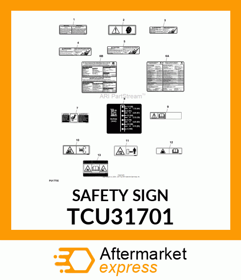 SAFETY SIGN TCU31701