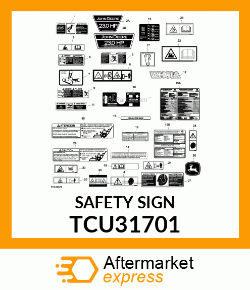 SAFETY SIGN TCU31701