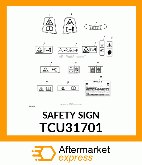 SAFETY SIGN TCU31701