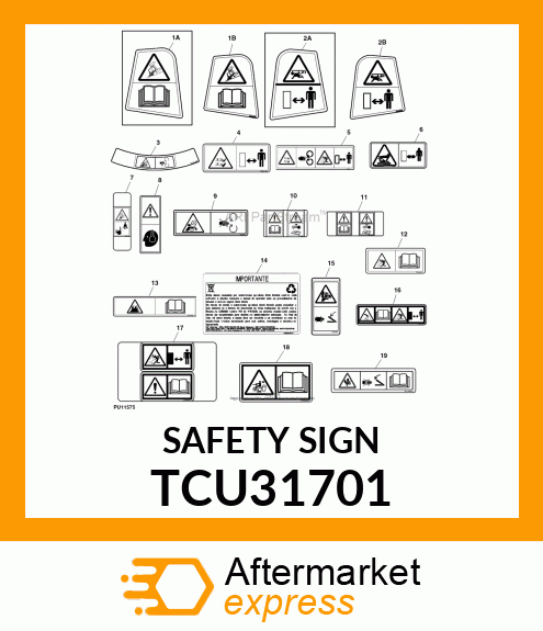 SAFETY SIGN TCU31701