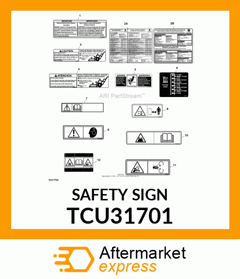 SAFETY SIGN TCU31701