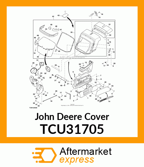 COVER, SCREEN FRAME (FM) TCU31705