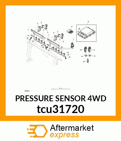 PRESSURE SENSOR 4WD tcu31720