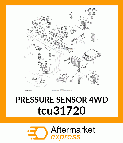 PRESSURE SENSOR 4WD tcu31720