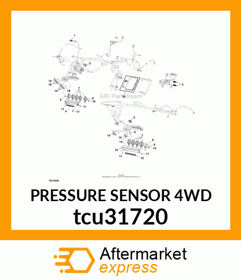 PRESSURE SENSOR 4WD tcu31720