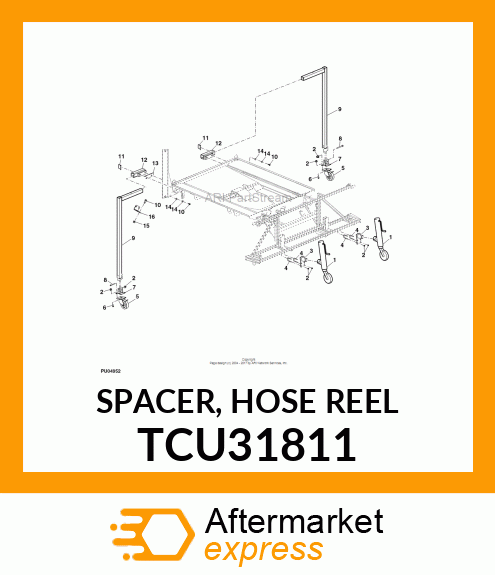 SPACER, HOSE REEL TCU31811