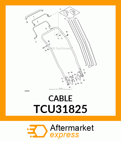 CABLE, TRACTION TCU31825