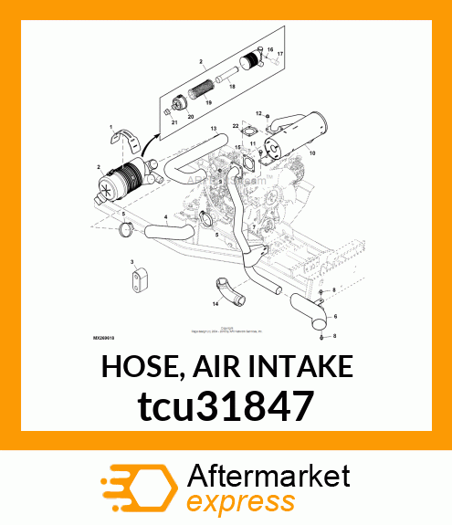 HOSE, AIR INTAKE tcu31847