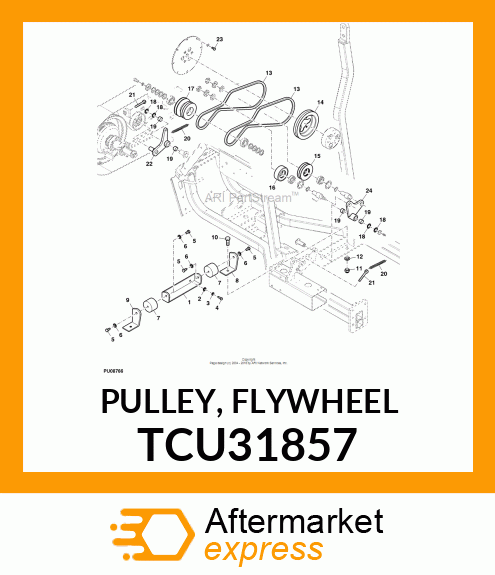 PULLEY, FLYWHEEL TCU31857