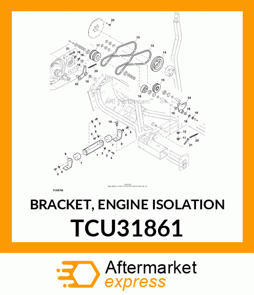 BRACKET, ENGINE ISOLATION TCU31861