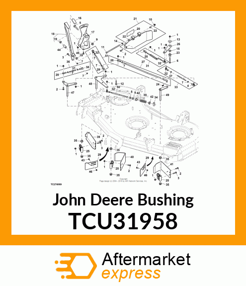 BEARING, STEEL JOURNAL (3/8" SHAFT) TCU31958