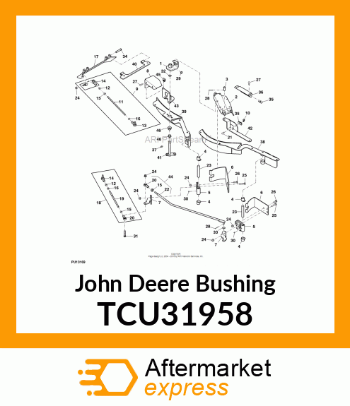 BEARING, STEEL JOURNAL (3/8" SHAFT) TCU31958