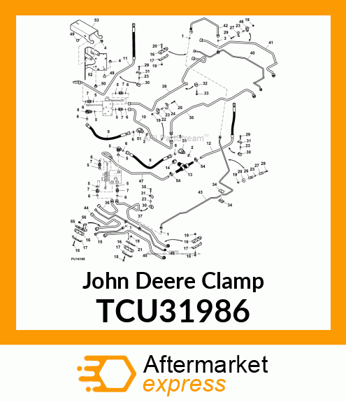 CLAMP, RUBBER 3 TUBE TCU31986