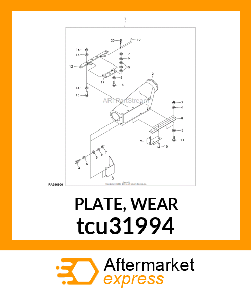 PLATE, WEAR tcu31994