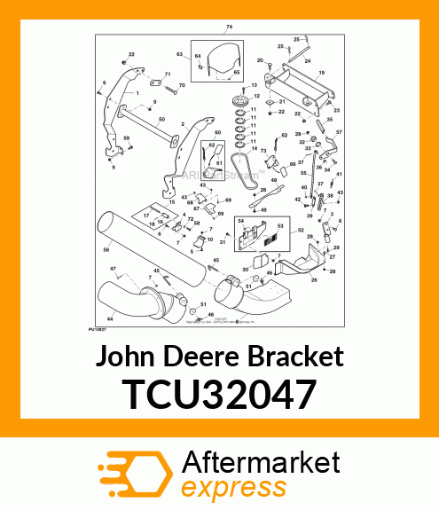 BRACKET, SUPPORT MOUNT TCU32047